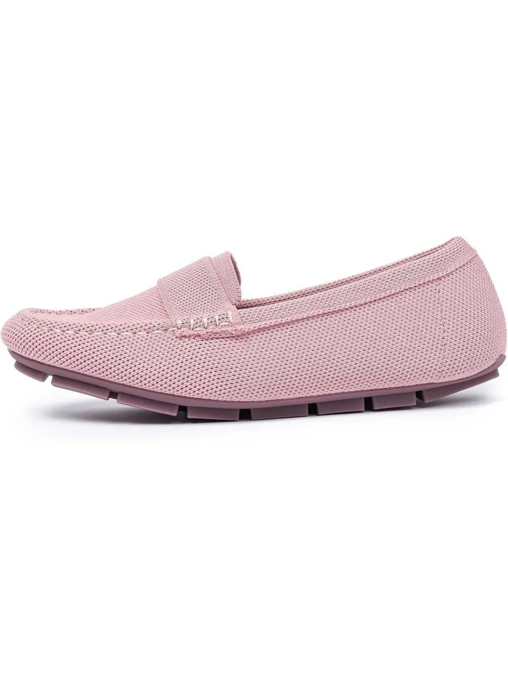 🆕Women's Light Pink Mesh fabric Loafer Shoes Comfortable Casual Flat Shoes